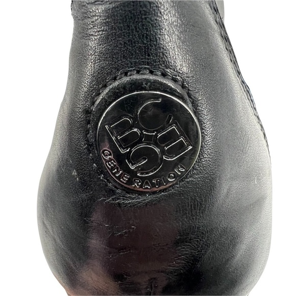 BCBGeneration Black Leather BG-Maude Block Heel Platform Boots Size 10 Women’s - Picture 2 of 16